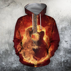 3D All Over Print Red Guitar Shirts HG - Amaze Style��??��?