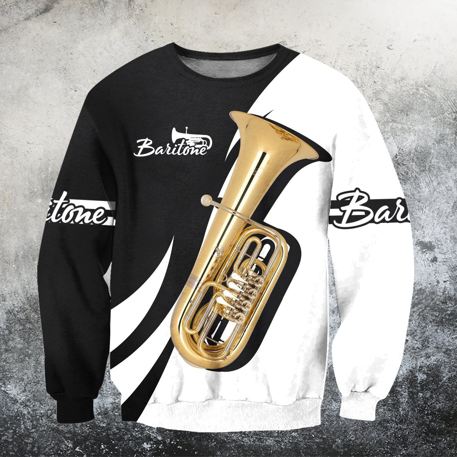 Baritone Music 3D Hoodie Shirt For Men And Women