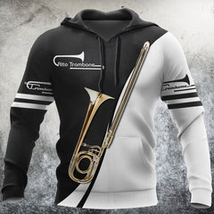 Alto Trombone Music 3D Hoodie Shirt For Men And Women