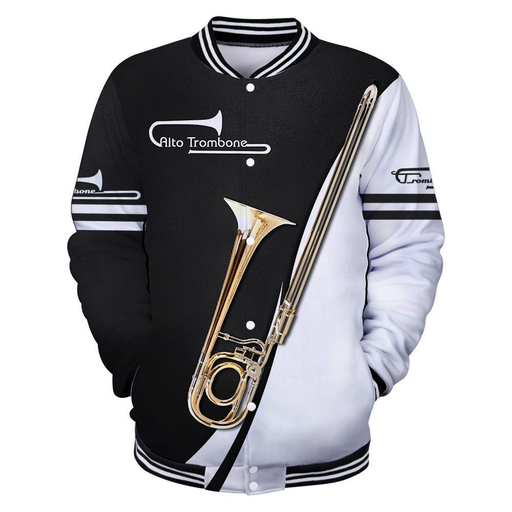 Alto Trombone Music 3D Hoodie Shirt For Men And Women