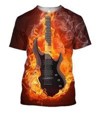 3D All Over Print Guitar Shirts