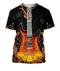 3D All Over Print Electro Guitar Shirts