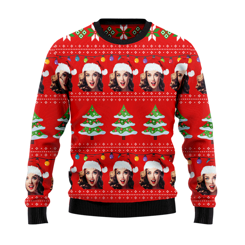 Custom Family Members & Friends Face Personalized Christmas Sweater