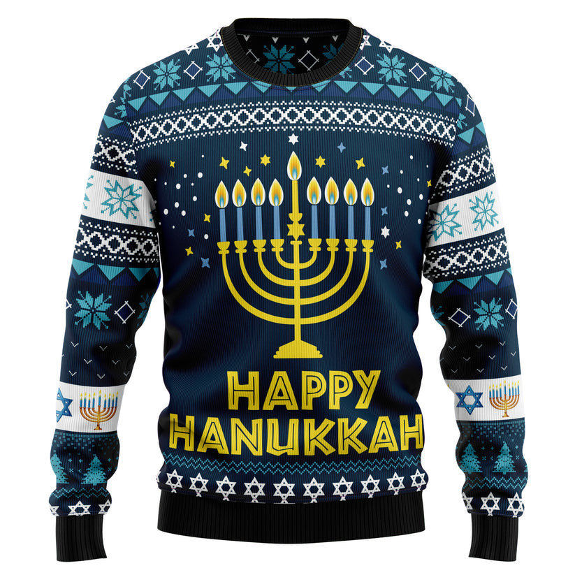 Happy Hanukkah Ugly Christmas Sweater for men and women