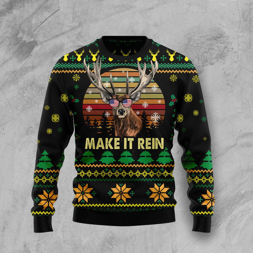 Make It Rein Ugly Christmas Sweater for men and women