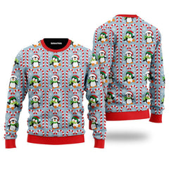 Christmas Penguin With Candy Ugly Christmas Sweater For Men, women, Adult