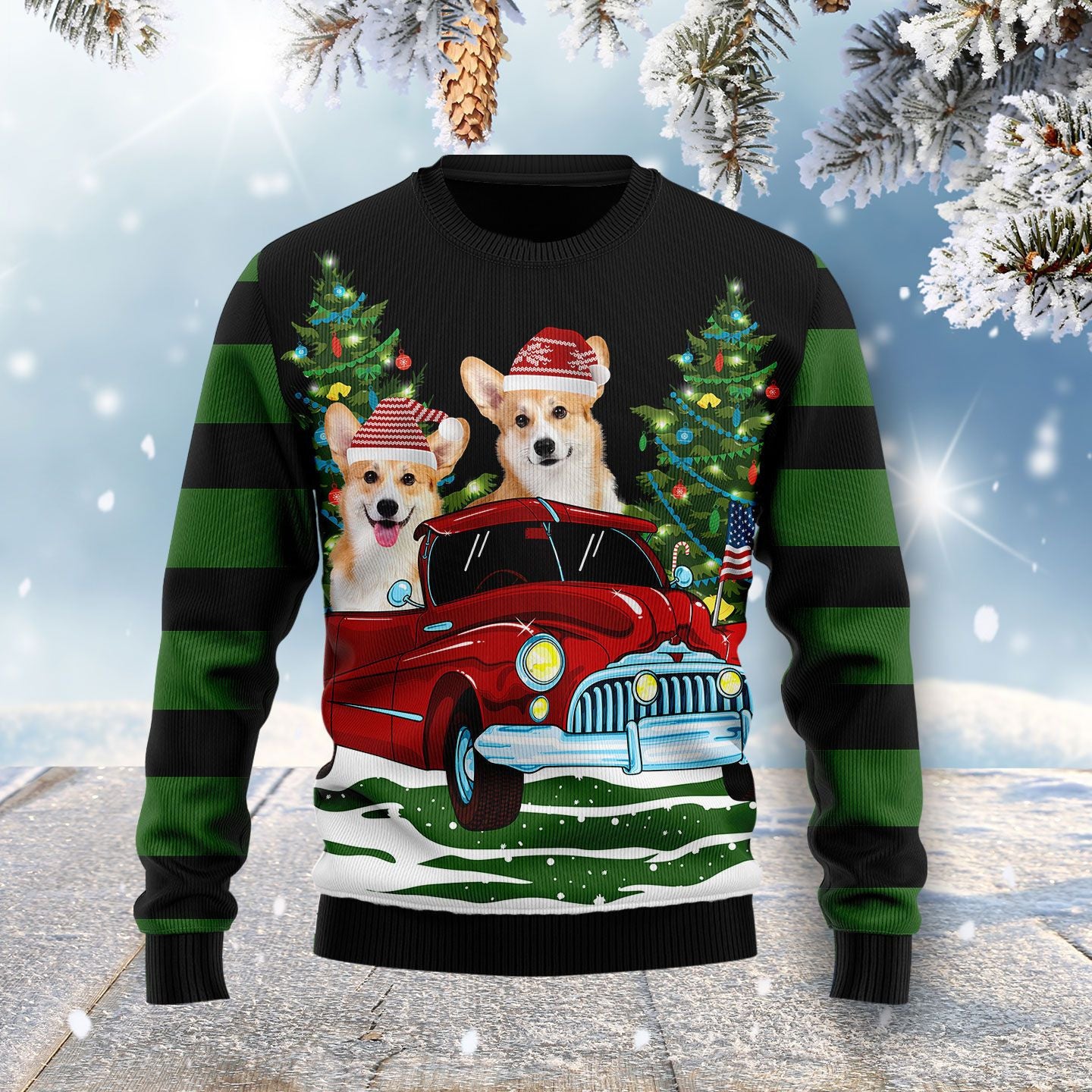 Merry Christmas Pembroke Welsh Corgi Ugly Christmas Sweater for men and women