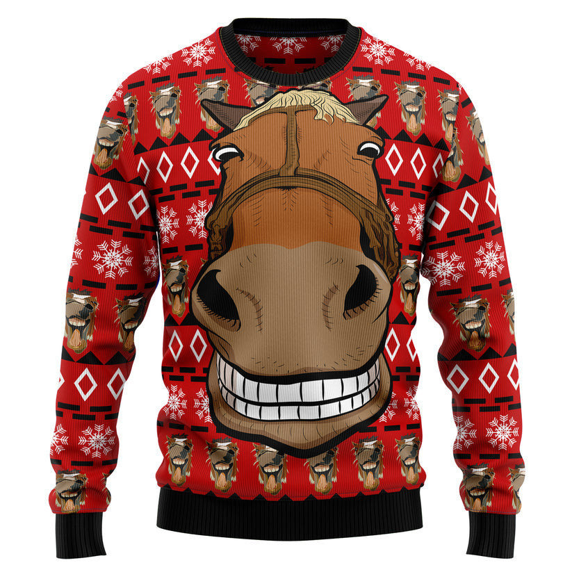 Funny Horse Christmas Ugly Christmas Sweater, Christmas gift for Horse lover