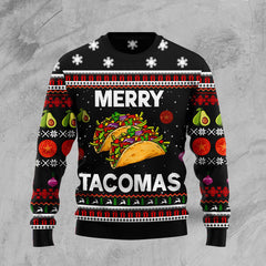 Merry Tacomas Funny Ugly Christmas Sweater For Men & Women Adult - Christmas Gifts