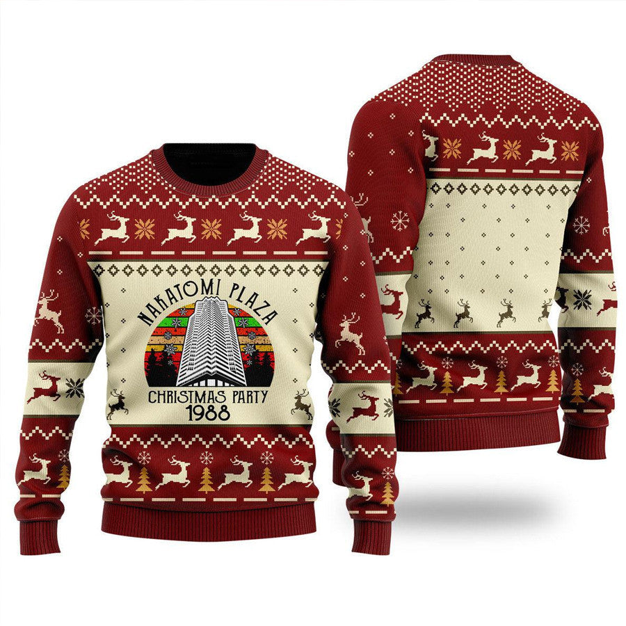 Nakatomi Plaza Ugly Christmas Sweater For Men & Women