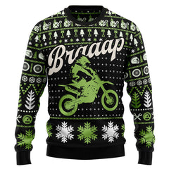 Braaap Moto Ugly Christmas Sweater, Funny Ugly Christmas Sweater, Christmas gift for moto lover