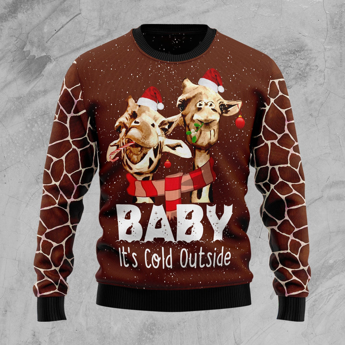 Funny Giraffe Ugly Christmas Sweater For Men & Women