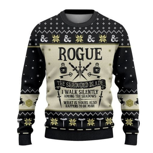 DnD Classes Collection Christmas 3D Sweater for men, women