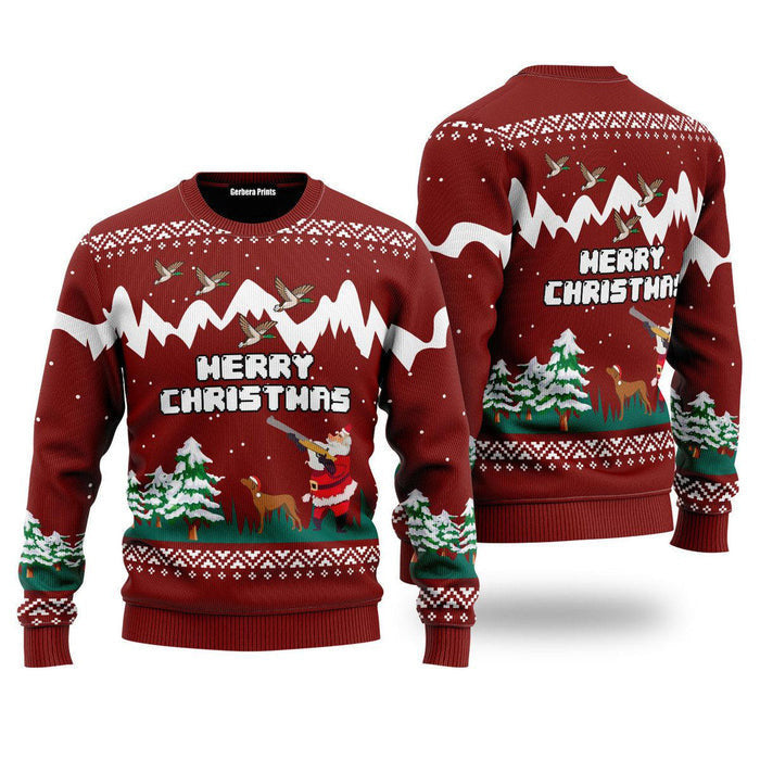 Merry Christmas Duck Hunting Ugly Christmas Sweater For Men, women, Adult