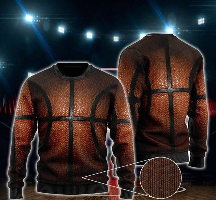 Basketball Lover Ugly Christmas Sweater For Men & Women Adult