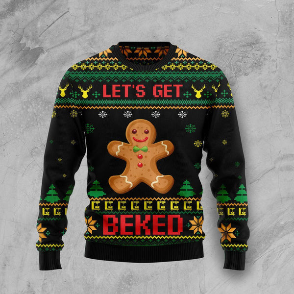 Let's Get Baked Ugly Christmas Sweater for women & men, Let's Get Baked Christmas shirt