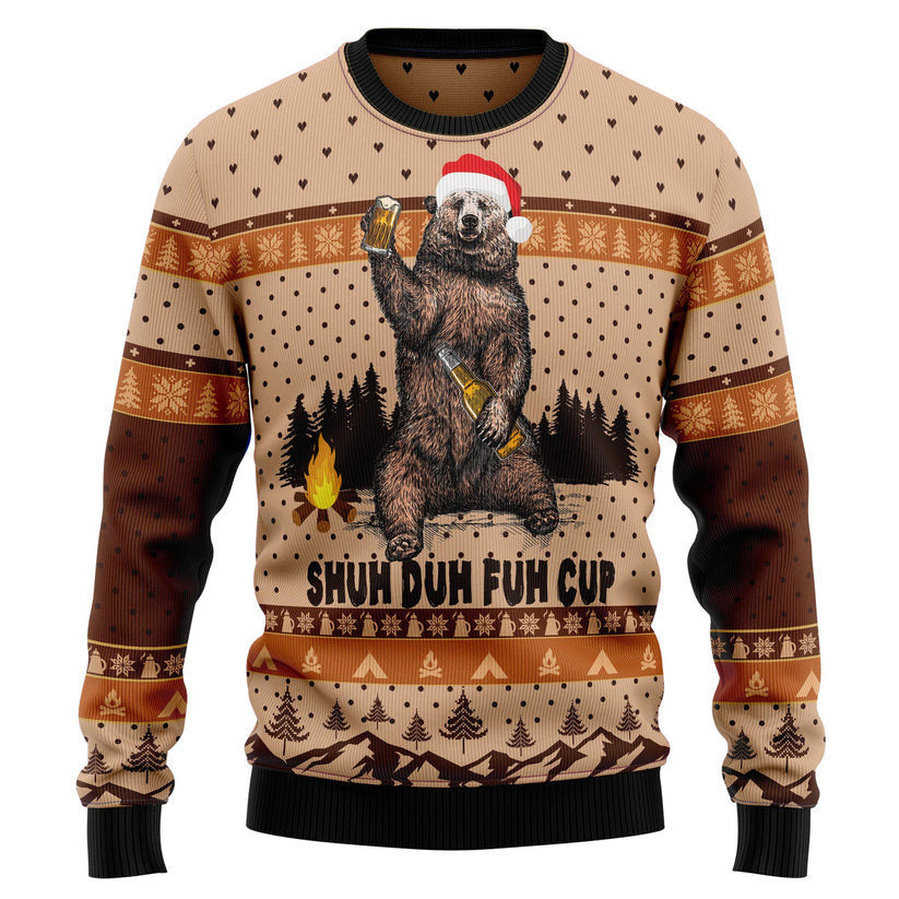 Bear Camping Christmas Ugly Christmas Sweater