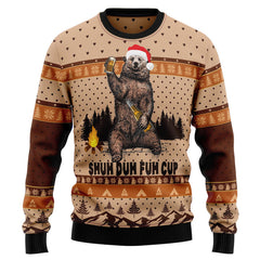 Bear Camping Christmas Ugly Christmas Sweater