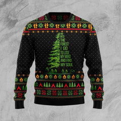 Into The Forest I Go Camping Ugly Christmas Sweater | For Men & Women