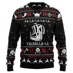 Valhalla Viking Ugly Christmas Sweater, Viking shirt, Christmas viking ugly sweater