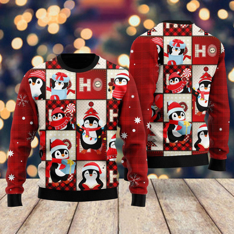 Cute Penguin Ugly Christmas Sweater For Women