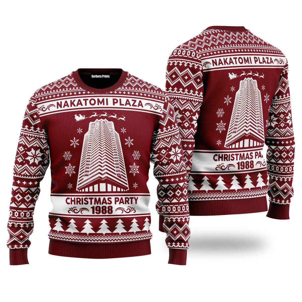 Nakatomi Plaza 1988 Ugly Christmas Sweater For Men & Women