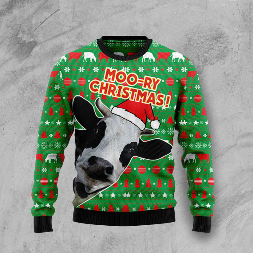 Cow Not Today Funny Ugly Christmas Sweater For Men & Women Adult - Christmas Gifts