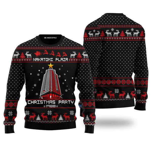 Nakatomi Plaza Christmas Party Ugly Christmas Sweater For Men, women, Adult