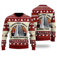 Never Forget Nakatomi Plaza Christmas Party 1988 Ugly Christmas Sweater For Men & Women, Adult