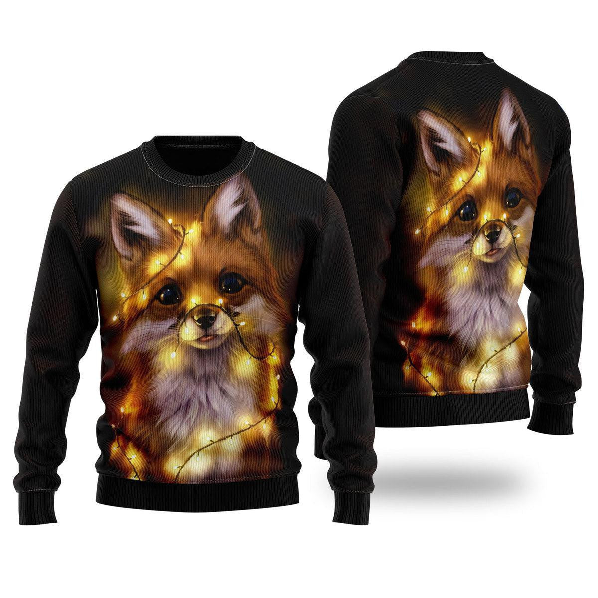 Fox Merry Christmas Ugly Christmas Sweater For Men & Women