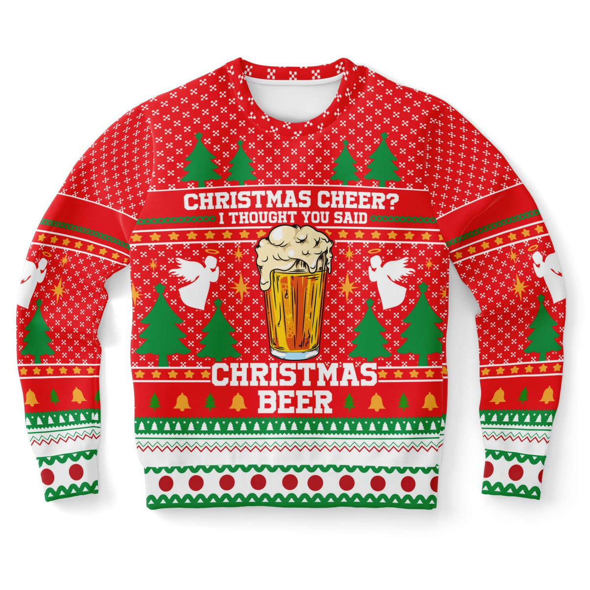 Christmas Cheer I Thought You Said Christmas Beer Ugly Christmas Sweater