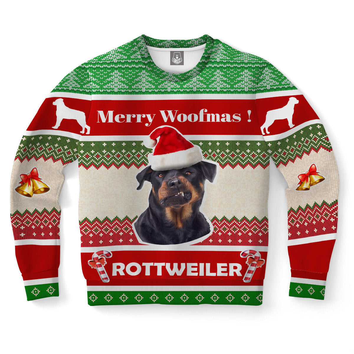 Rottweiler Dog Ugly Christmas Sweater