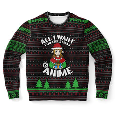 All I Want For Christmas is Anime Ugly Christmas Sweater