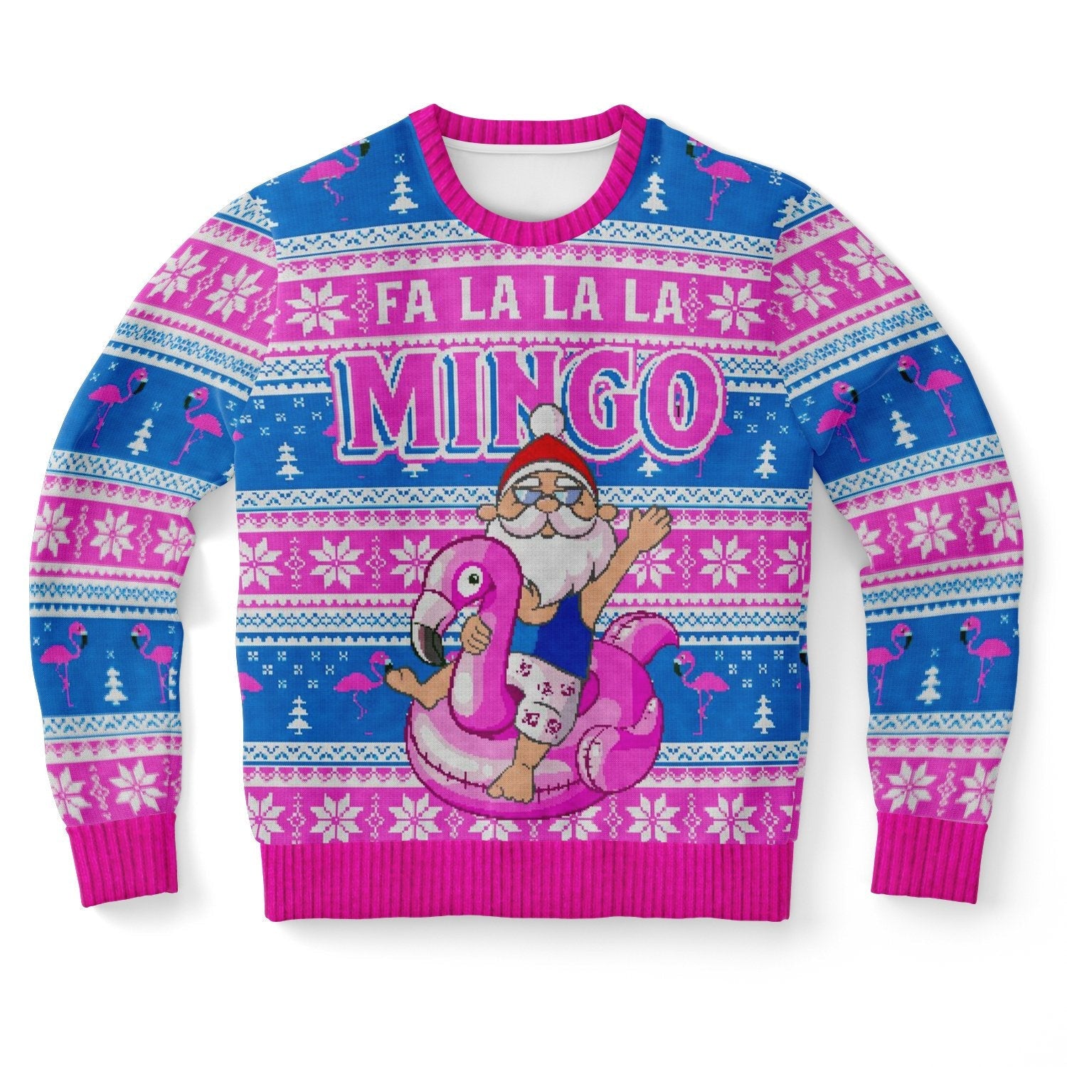 Fa La La La Mingo Santa Ugly Christmas Sweater