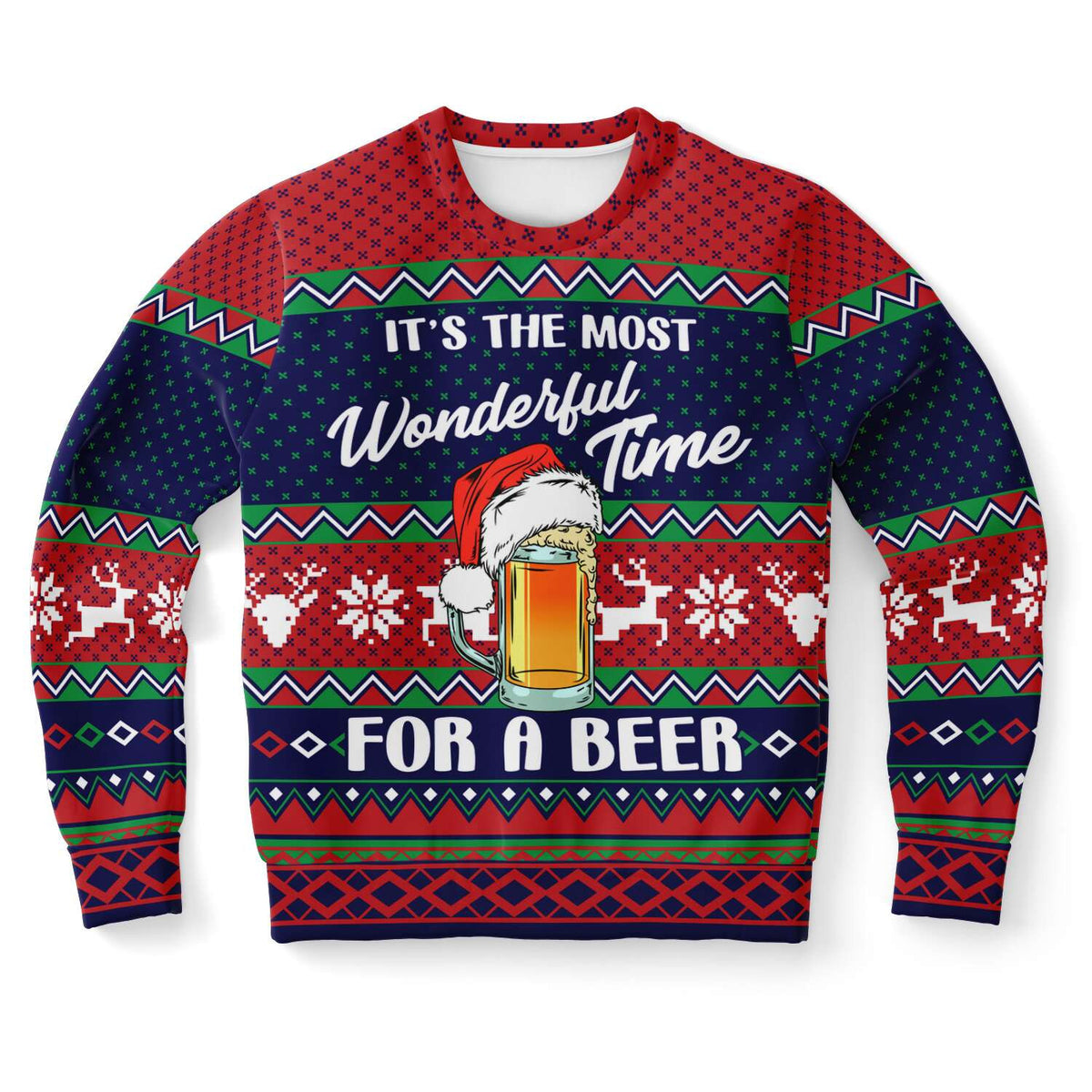 It's The Most Wonderful Time For A Beer Ugly Christmas Sweater