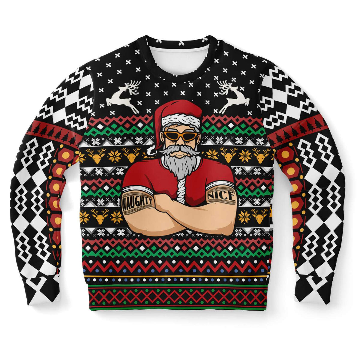 Naughty Santa Bouncer Ugly Christmas Sweater