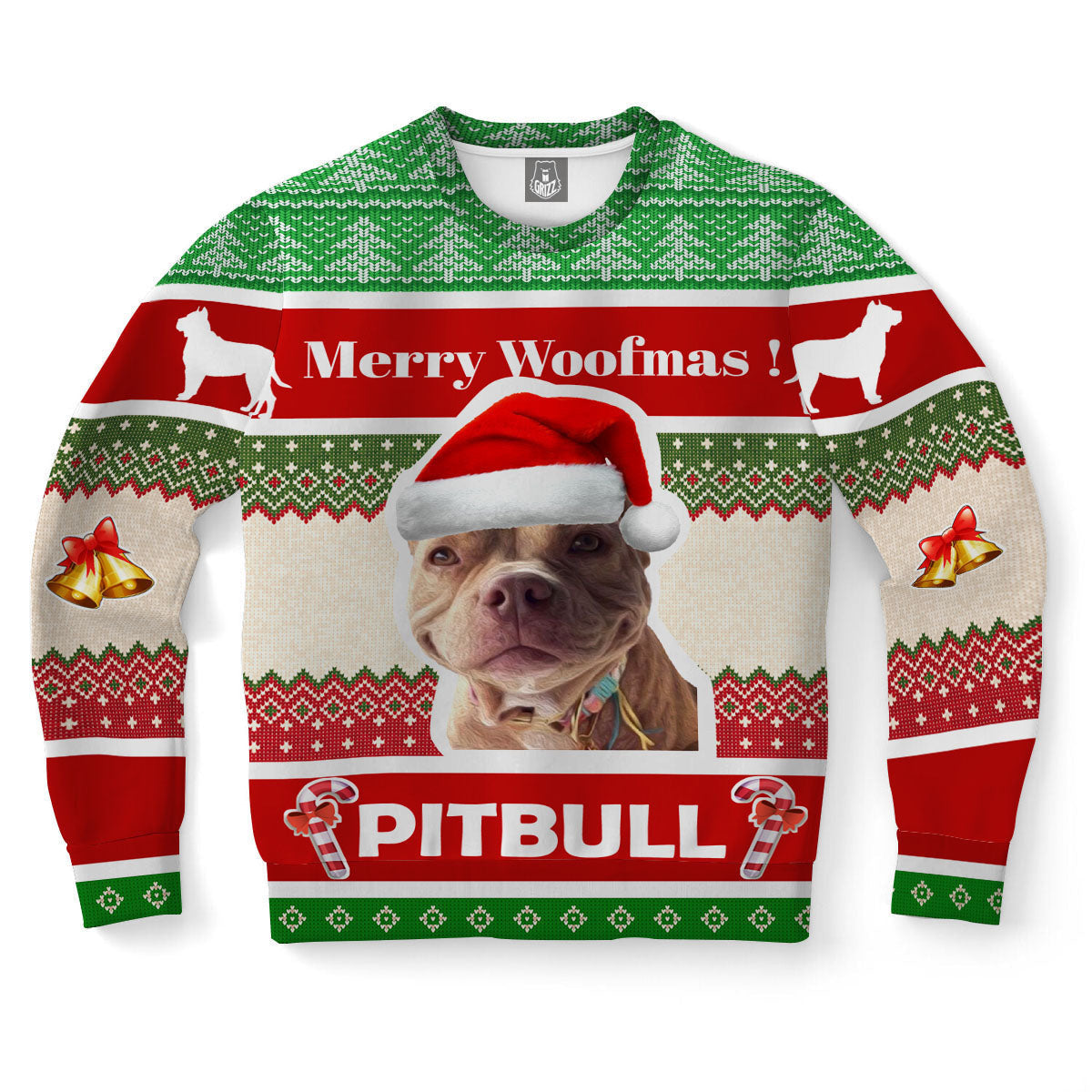 Pitbull Terrier Dog Ugly Christmas Sweater