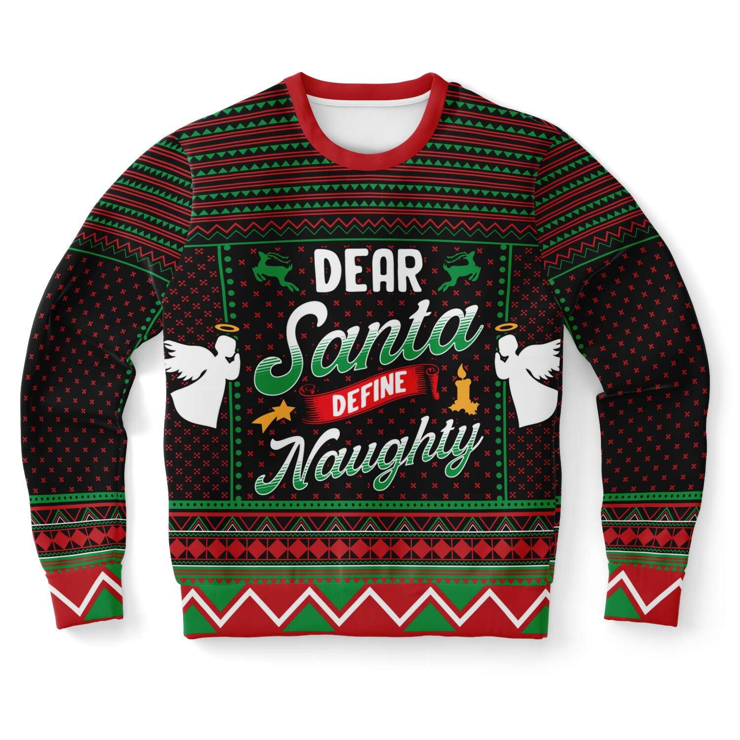 Dear Santa Define Naughty Ugly Christmas Sweater