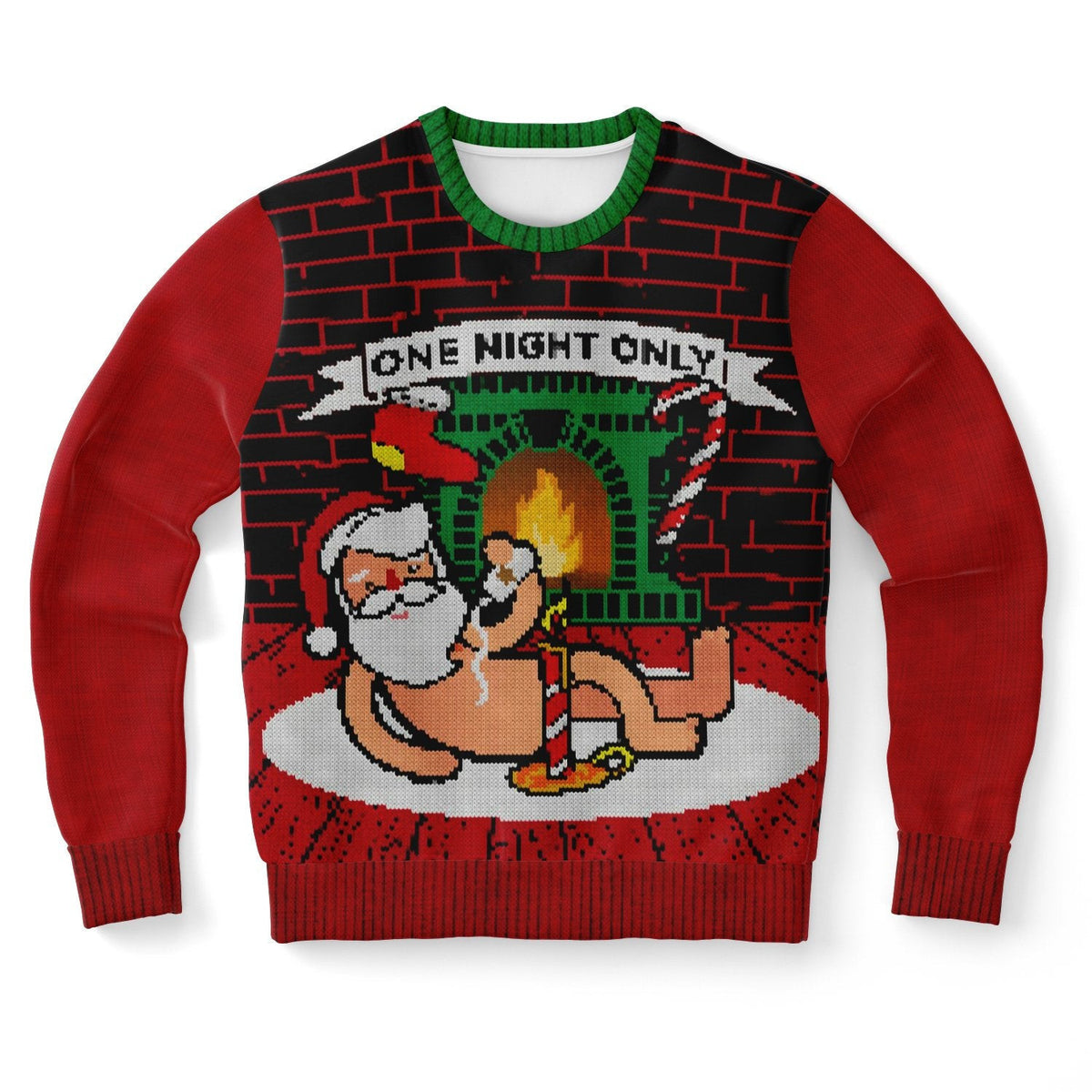 One Night Only Funny Santa Ugly Christmas Sweater