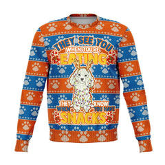 Poodle They Know When You Have Snacks Christmas Ugly Sweater