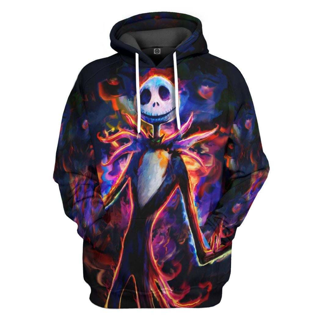 3D Jack Skellington In Halloween Custom 3D All Over Print Hoodie Apparel