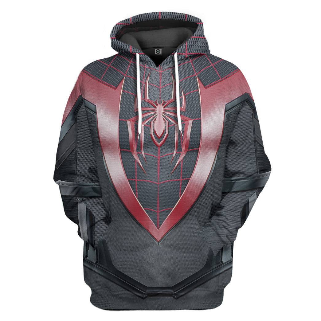 3D Spiderman Miles Morales Custom Hoodie Apparel