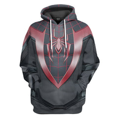 3D Spiderman Miles Morales Custom Hoodie Apparel