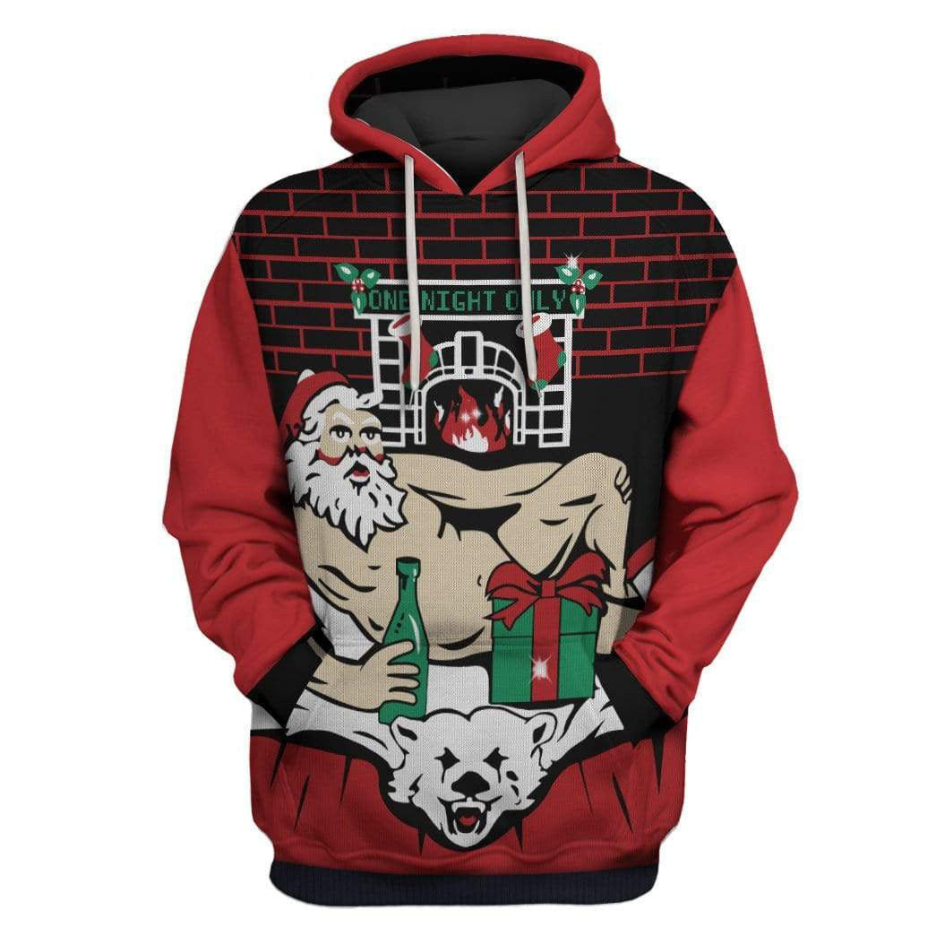 Custom Hoodies Ugly Christmas One Night Only Apparel