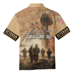 All Gave Some Some Gave All - US Veteran Polo Shirt