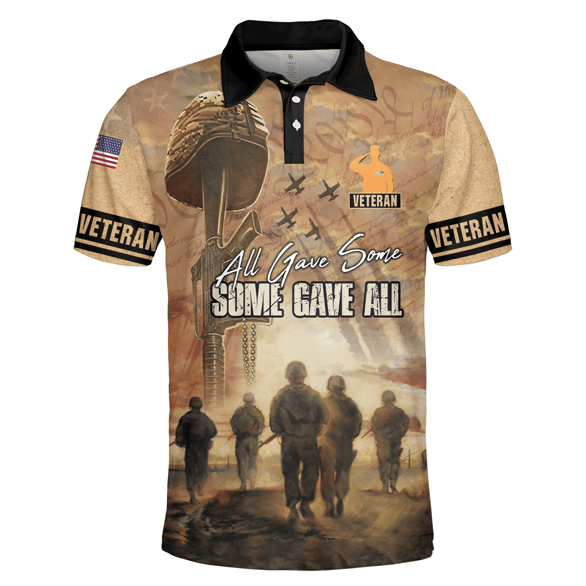 All Gave Some Some Gave All - US Veteran Polo Shirt