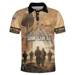 All Gave Some Some Gave All - US Veteran Polo Shirt