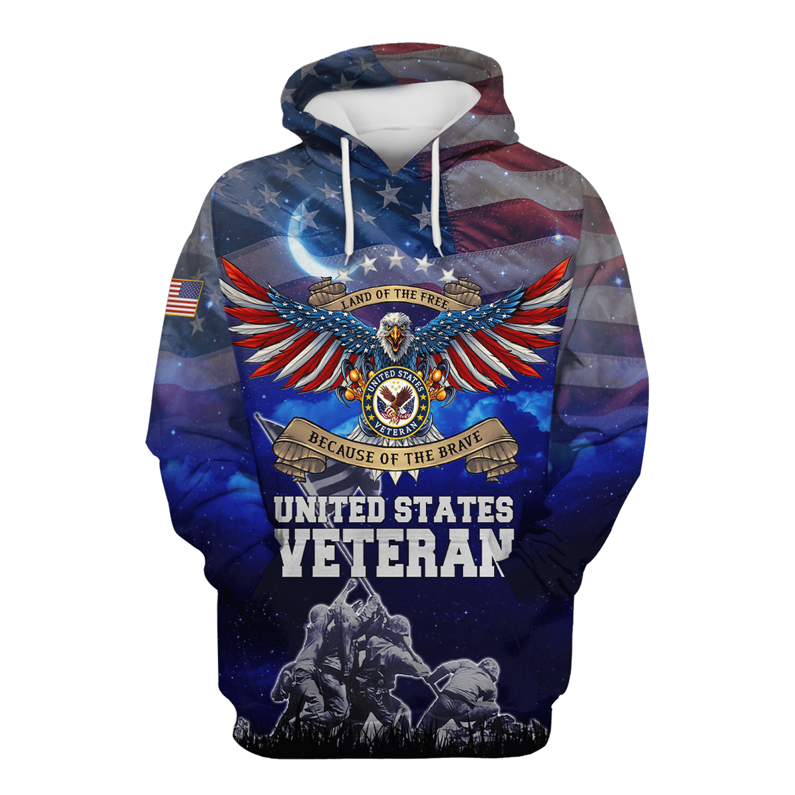 Home Of The Free - Because Of The Brave - Independence Day - Unisex Hawaiian Shirt - Short