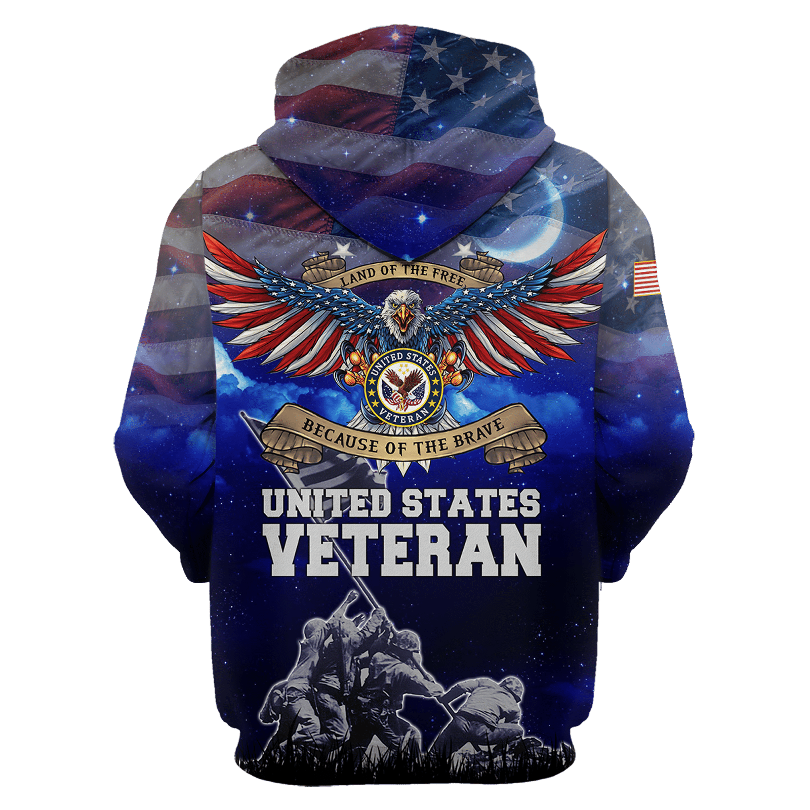 Home Of The Free - Because Of The Brave - Independence Day - Unisex Hawaiian Shirt - Short