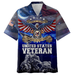 Home Of The Free - Because Of The Brave - Independence Day - Unisex Hawaiian Shirt - Short